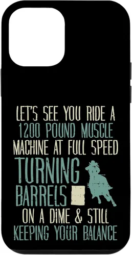 Vista 16 de 1200 Pound Muscle Turning Barrels Racing Rodeo Horse Gift Case for iPhone 17