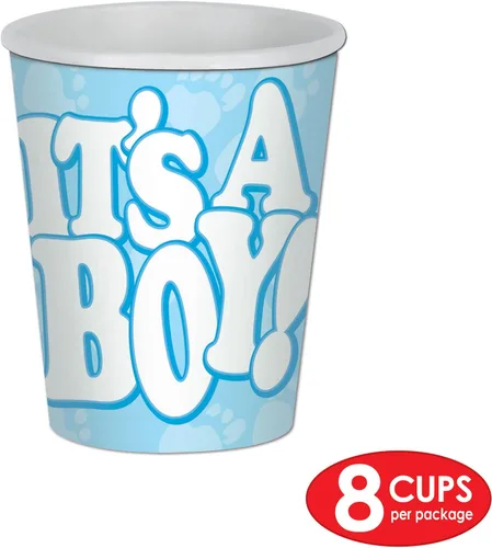 Vista 2 de ¡Es un chico! Vasos para bebidas
