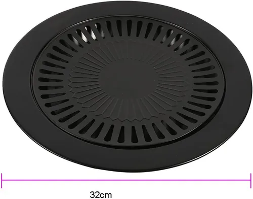 Vista 6 de BORDSTRACT Sartén para barbacoa, placa antiadherente para barbacoa de cocina, parrilla al aire libre, bandeja para asar herramientas para acampar