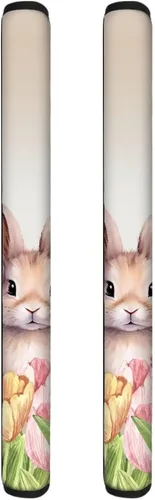 Vista 18 de 2 fundas para manijas de refrigerador, decoración otoñal, hojas de arce, fundas para manijas de puerta de nevera, lavables a máquina, microondas