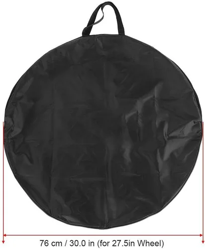 Vista 5 de Yosoo Negro Nylon Bicicletas Rueda Bolsa de transporte Traje para Mountain Road Bike Ruedas delanteras y traseras 27,5 y 29 pulgadas Opcional