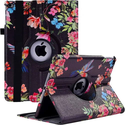 Vista 8 de Funda giratoria para iPad de 9.7 pulgadas 2018 2017 / Funda para iPad Air 2 - Funda protectora con soporte giratorio de 360 grados y función