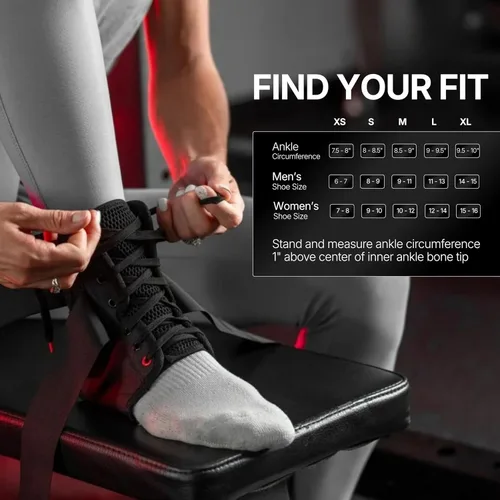 Vista 7 de McDavid Tobillera ultraligera para esguince de tobillo, tobillera figura 8, tobillera con cordones, tobilleras para hombres y mujeres, soporte