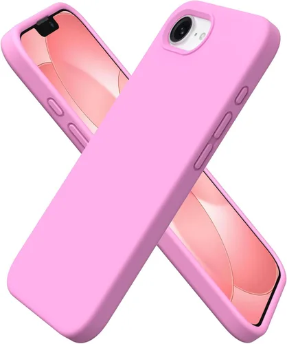Vista 16 de ORNARTO Funda compatible con iPhone 16e de 6.1 pulgadas (2025), silicona líquida de 3 capas cubierta completa de goma de gel suave, funda protectora