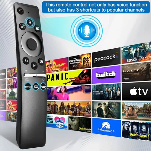 Vista 16 de Control remoto por voz para Samsung Smart TV, control remoto universal, compatible con todos para Samsung TV, LED, QLED, UHD, SUHD, HDR, marco LCD