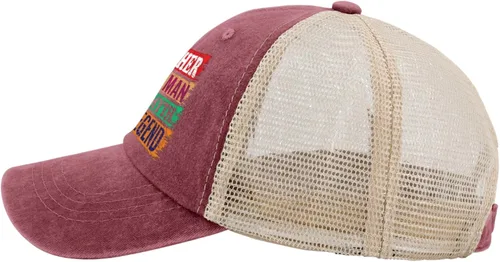 Vista 3 de Father The Man The Myth The Legend Hats for Men Baseball Caps Trendy Washed Ball Cap Adjustable