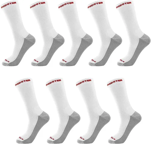 Vista 15 de ROCKROOSTER COOLMAX - Calcetines deportivos con control de humedad, duraderos y transpirables (paquete de 9)