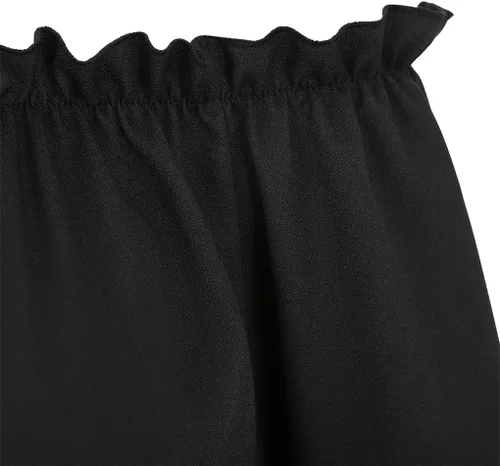 Vista 4 de Blusa renacentista con hombros descubiertos y manga larga tipo trompeta para mujer, disfraz de campesina, época medieval o victoriana.