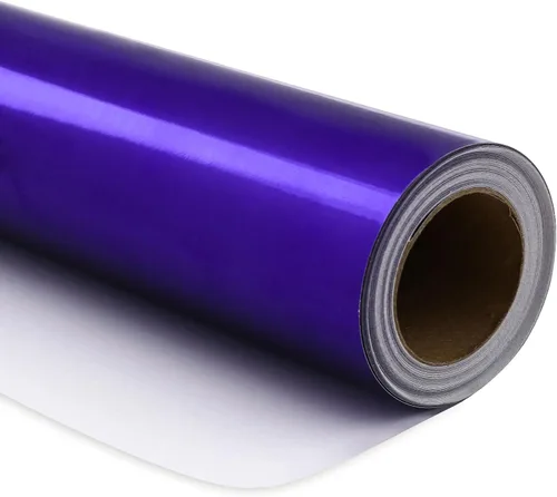 Vista 17 de RUSPEPA Papel de regalo metálico negro, papel de color sólido, perfecto para bodas, cumpleaños, Navidad, baby shower, 17 pulgadas x 32.8 pies