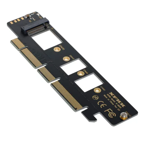 Vista 17 de xiwai PCI Express M.2 NGFF M-Key PCI-E 4X a 12Pin+16Pin Contactos SSD Contactos Tarjeta de conversión para 2013 2014 2015 2016 2017 A1493 A1502
