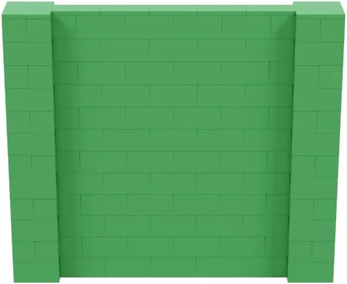 Vista 163 de EverBlock Kit de pared de 5 x 4 pies Bloques de construcción modulares Sistema de pared para edificios, pantallas y estructuras Divisor