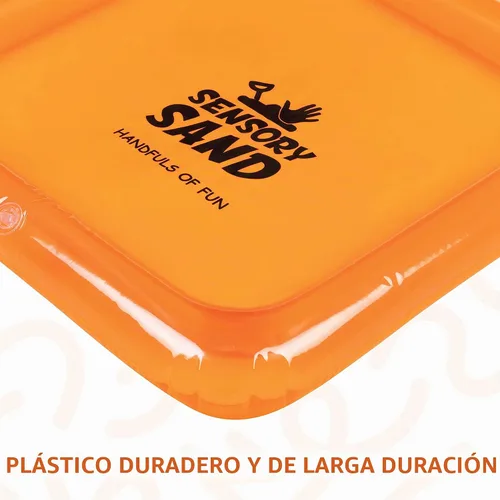 Vista 4 de Bandeja de arena inflable sensorial para actividades, alternativa a la caja, alfombrilla o mesa