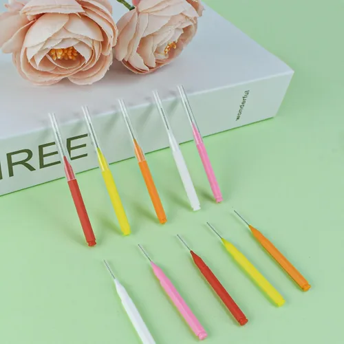 Vista 6 de 75 piezas de cepillos para dientes dentales dentales hilo dental cepillo palillo de dientes para limpieza interdental, herramienta de limpieza
