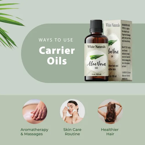 Vista 2 de Aceite de aloe vera orgánico, aceite terapéutico premium, hidratante prensado en frío, 100% puro aloe barbadensis natural, cuidado para la piel