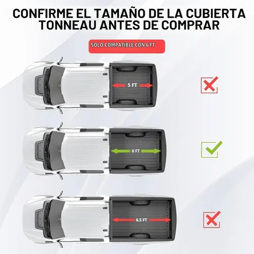 Vista 2 de Cubierta rígida para plataforma de 6 pies