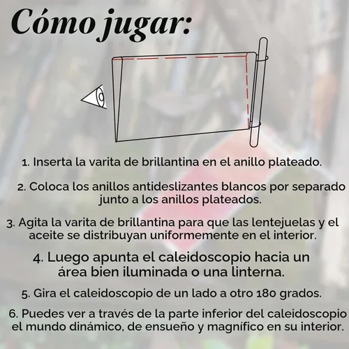 Vista 8 de Caleidoscopio de concha dorada de 6 pulgadas con 2 varitas de purpurina, caleidoscopio hecho a mano para adultos, caja de regalo, aniversario