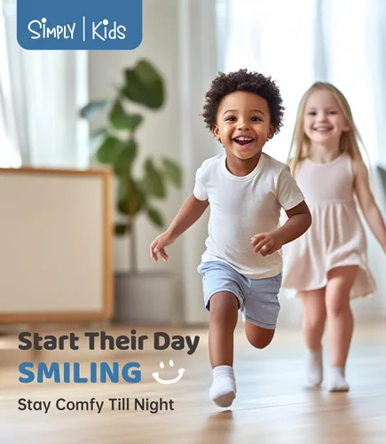 Vista 2 de Simply Kids Calcetines tobilleros antideslizantes para bebé (9 pares), agarre superior, algodón suave, para niñas y niños activos (de 0 a 7 años)