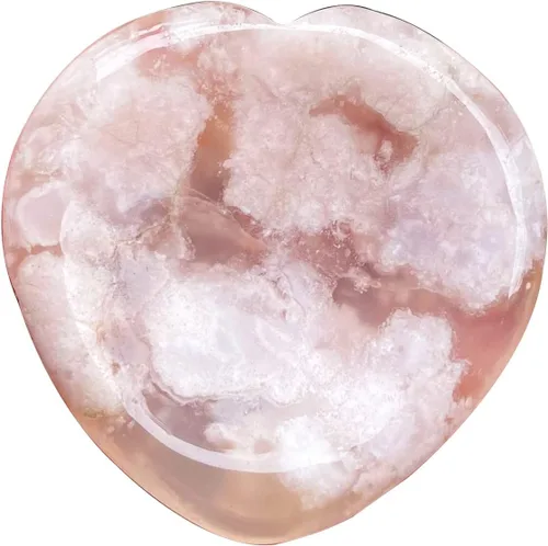 Vista 11 de Corazón amor cristal pulgar preocupación piedra bolsillo piedra piedra piedra palmera para terapia de ansiedad, geometría, chakra, curación reiki