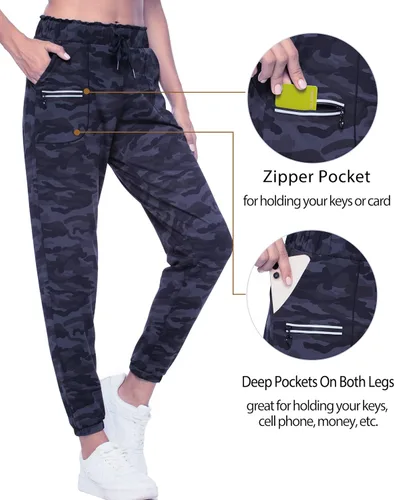 Vista 192 de Kcutteyg - Pantalones deportivos con bolsillos para mujer, diseño suave, ligero y de secado rápido, para entrenamiento, gimnasia, yoga y correr