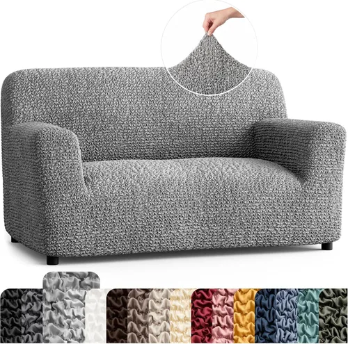Vista 27 de PAULATO BY GA.I.CO. Funda para Silla - Funda para Sillón - Funda para Sillón - Funda de Tela Suave - Protector de Muebles Elegante de Ajuste Ceniza