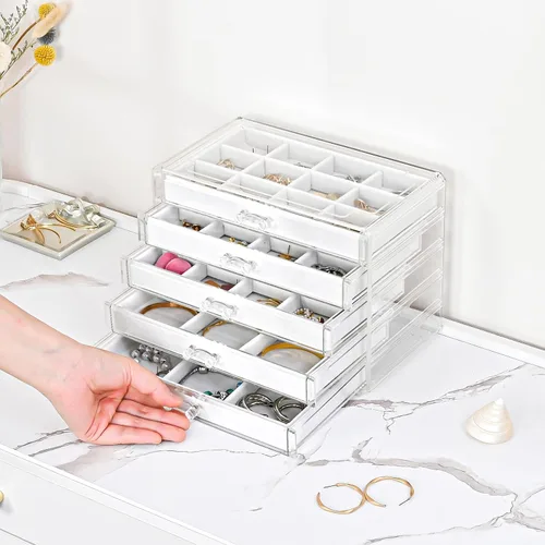 Vista 3 de ProCase Paquete de organizador de pendientes con soporte desmontable para pulseras