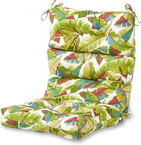 Vista 32 de Greendale Home Fashions Adobe Stripe - Cojín para silla de respaldo alto para exteriores (44 x 22 pulgadas)