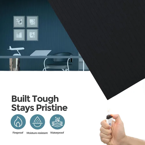 Vista 4 de AKUMAX Paneles Acústicos de Pared Paquete de 4, Paneles Acústicos de 32 pies Absorción de Sonido, Paneles de Sonido Decorativos para Estudio en Casa