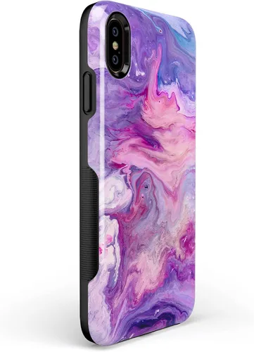 Vista 35 de Casely Funda para iPhone Xs Max Funda con estampado de festival (solo buenas vibraciones)