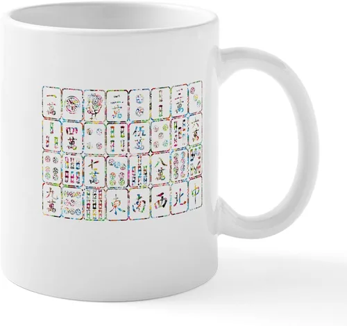 Vista 27 de CafePress Mahjong Mugs - Taza de café de cerámica de 11 oz (11.0 fl oz)