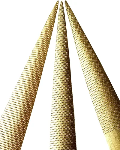 Vista 5 de Golden - Juego de limas de madera de 6/8/10 pulgadas (paquete de 3) Dientes de doble corte de la marca Golden para dar forma a metal suave