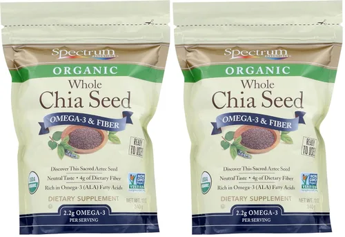 Vista 9 de Spectrum Essentials Semilla de chía orgánica, omega-3 y fibra, 12 onzas