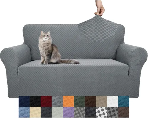 Vista 98 de YEMYHOM Funda para sofá con diseño jacquard de alta elasticidad, funda para silla de sala de estar, a prueba de mascotas, perros y gatos