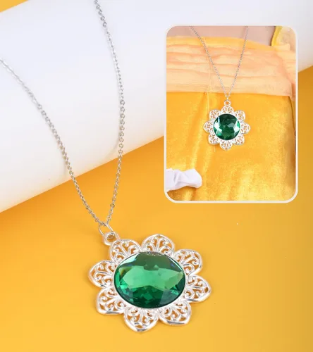 Vista 4 de Disfraz de corona de margarita de princesa, accesorios de princesa, conjunto de Halloween para mujeres y niñas