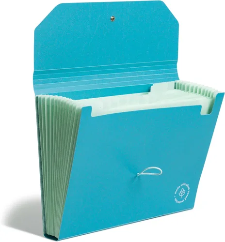 Vista 9 de U Brands Carpeta de archivos expandible de 13 bolsillos de rendimiento de moda (negro)