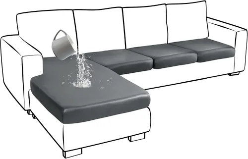 Vista 46 de Yates Home Funda de cojín de piel sintética para sofá, impermeable, elástica, para asiento de caravana, sofá biplaza, protector de muebles, funda