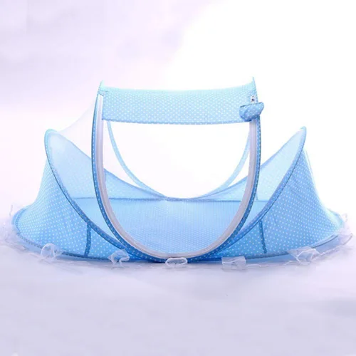 Vista 7 de Red para cama de bebé, portátil plegable de poliéster para cuna de bebé, tienda de campaña para dormir recién nacido, cama de viaje