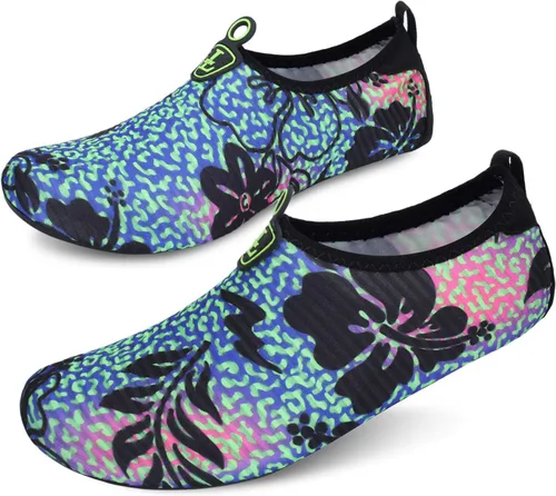 Vista 3 de L-RUN - Calcetines acuáticos para mujer y hombre, para correr, bucear, surfear, nadar, playa, yoga, de secado rápido