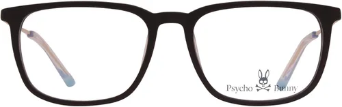 Vista 2 de Psycho Bunny PB104-3 Gafas para niños con marco óptico negro mate de 2.165in