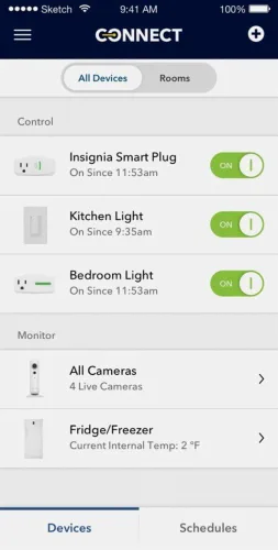 Vista 6 de Insignia Enchufe inteligente Wi-Fi con medidor de potencia - Blanco - Modelo NS-SP1XM8