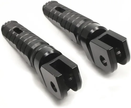 Vista 2 de MZS Estriberas de motocicleta compatibles con ZX4R ZX4RR ZX25R EX 400 Z400 2018-2025, estriberas delanteras ajustables para pedal, color negro CNC