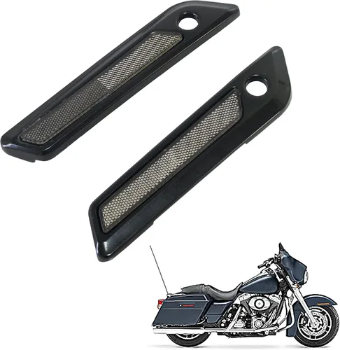 Vista 10 de Insertos de reflector para alforja de sillín para bolsa de sillín Harley, cubierta de cierre para Touring Street Electra Road Glide 2014-2024