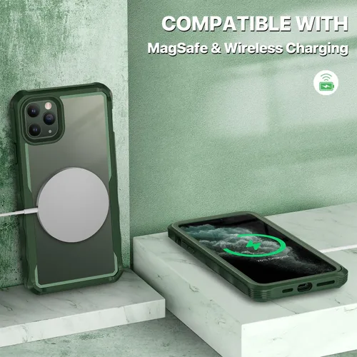 Vista 433 de CENHUFO Funda de privacidad para iPhone 11 Pro, funda de cuerpo completo con protector de pantalla de privacidad de vidrio templado 9H integrado
