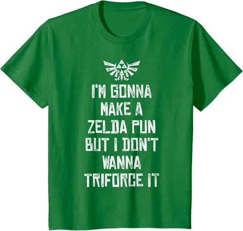 Vista 35 de Nintendo Zelda Funny Triforce It Pun - Camiseta gráfica, Negro, S