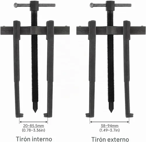 Vista 8 de Extractor de rodamientos de dos mordazas, herramienta de extracción de dos mandíbulas ajustable, herramienta extractor de rodamientos, removedor