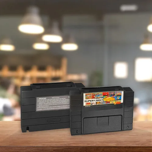 Vista 2 de 138 In 1 Super Game Cartridge 16-Bit Multicart For Super NTSC SNES US