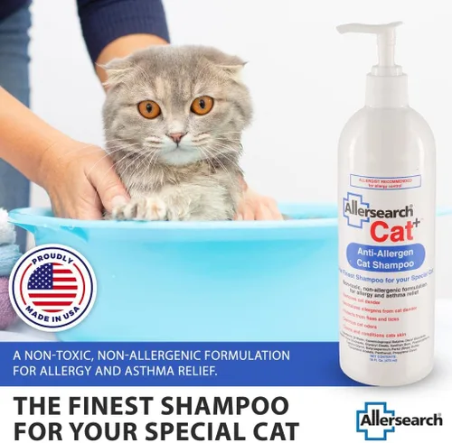 Vista 7 de Allersearch Champú para gatos antialérgenos Cat+