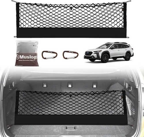 Vista 26 de Muslogy Red de carga para maletero estilo sobre compatible con accesorios Jeep Grand Cherokee L 2021-2024 2025, organizador de maletero de ajuste