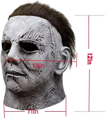 Vista 2 de Halloween Original Michael Myers Mask Masquerade Dressing Up Cosplay Masquerade Costume For Party