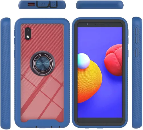 Vista 68 de Funda compatible con Xiaomi Poco X3 NFC, compatible con Xiaomi Poco X3 Pro/Poco X3 Ring Stand 3 en 1, color negro