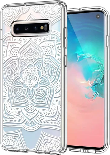 Vista 8 de ICEDIO Funda para Galaxy S10+ Plus, funda de TPU transparente con diseños de moda para niñas y mujeres, funda protectora de ajuste delgado